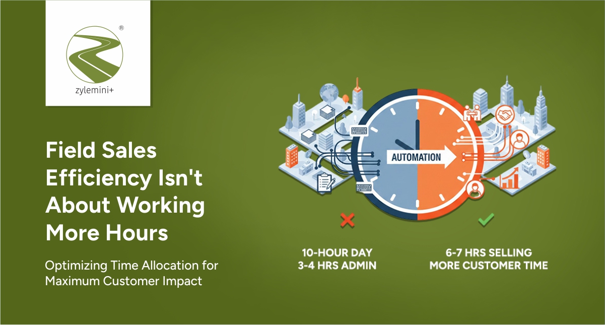 Field Sales Efficiency Isn't About Working More Hours Blog Banner